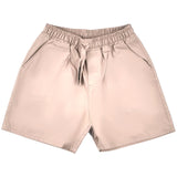 Dolce & Gabbana Dark Beige Shorts With Logo Patch