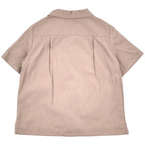 Dolce & Gabbana Dark Beige Shirt With Logo Patch