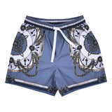 Dolce & Gabbana Blue Cargo Print Shorts