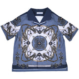Dolce & Gabbana Blue Cargo Print Shirt