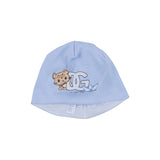 Dolce & Gabbana White & Blue Leopard Print Babysuit Gift Set