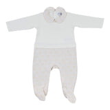 Dolce & Gabbana White Babysuit Set With Dg Logo Embroidery