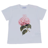 Dolce & Gabbana White Hydrangea Print T-Shirt