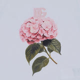 Dolce & Gabbana White Hydrangea Print T-Shirt