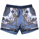 Dolce & Gabbana Blue Cargo Print Swim Shorts