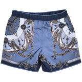 Dolce & Gabbana Blue Cargo Print Swim Shorts