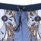 Dolce & Gabbana Blue Cargo Print Swim Shorts