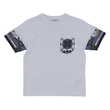 Dolce & Gabbana White Cargo Print Trims T-Shirt