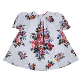 Dolce & Gabbana White & Red Floral Poplin Dress