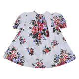 Dolce & Gabbana White & Red Floral Poplin Dress