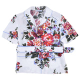 Dolce & Gabbana White Flower Bouquet Print Vanity Poplin Shirt