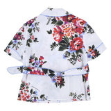 Dolce & Gabbana White Flower Bouquet Print Vanity Poplin Shirt