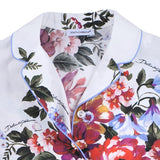 Dolce & Gabbana White Flower Bouquet Print Vanity Poplin Shirt