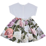 Dolce & Gabbana White Hydrangea Print Dress