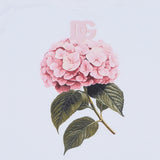 Dolce & Gabbana White Hydrangea Print T-Shirt