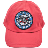 Dolce & Gabbana Red Dg Rugby Patch Baseball Cap