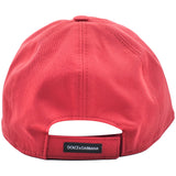 Dolce & Gabbana Red Dg Rugby Patch Baseball Cap