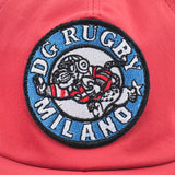 Dolce & Gabbana Red Dg Rugby Patch Baseball Cap