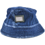 Dolce & Gabbana Blue Logo Plate Bucket Hat