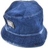 Dolce & Gabbana Blue Logo Plate Bucket Hat