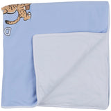 Dolce & Gabbana Blue Leopard With Boat Print Blanket