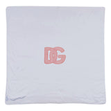 Dolce & Gabbana Pink & White Leopard Print Blanket
