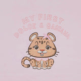 Dolce & Gabbana Pink & White Leopard Print Blanket