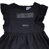 Moschino Black Rhinestone Logo Dress