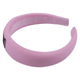 Moschino Pink Cotton Padded Logo Hairband