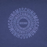Moschino Navy Circular Logo T-Shirt