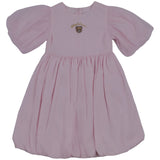 Moschino Pink Teddy Logo-Embroidery Voluminous Dress