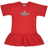 Moschino Red Teddy Bear Logo Dress