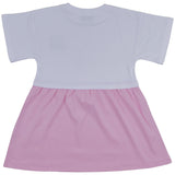 Moschino Pink & White Teddy Bear Applique Dress