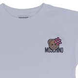 Moschino Pink & White Teddy Bear Applique Dress