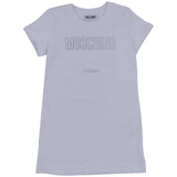 Moschino White Dress With Rhinstone Embellishments