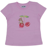 Moschino Pink Cherries & Diamante T-Shirt
