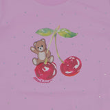 Moschino Pink Cherries & Diamante T-Shirt