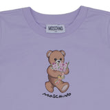 Moschino Lilac Teddy Bear & Flowers T-Shirt