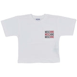 Moschino White & Red Cotton Shorts Set