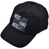 Moschino Black Cap With Rubberised Logos