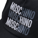 Moschino Black Cap With Rubberised Logos