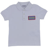 Moschino White Logo-Applique Polo Shirt