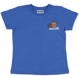 Moschino Light Blue T-Shirt With Embossed Details