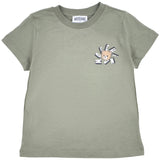 Moschino Green Teddy Bear Logo T-Shirt