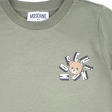 Moschino Green Teddy Bear Logo T-Shirt