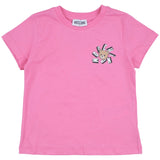 Moschino Pink Teddy Bear Logo T-Shirt