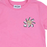 Moschino Pink Teddy Bear Logo T-Shirt