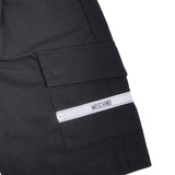 Moschino Black Logo Tape Shorts