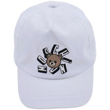 Moschino White Cap With Teddy Bear Logo