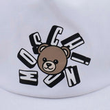 Moschino White Cap With Teddy Bear Logo